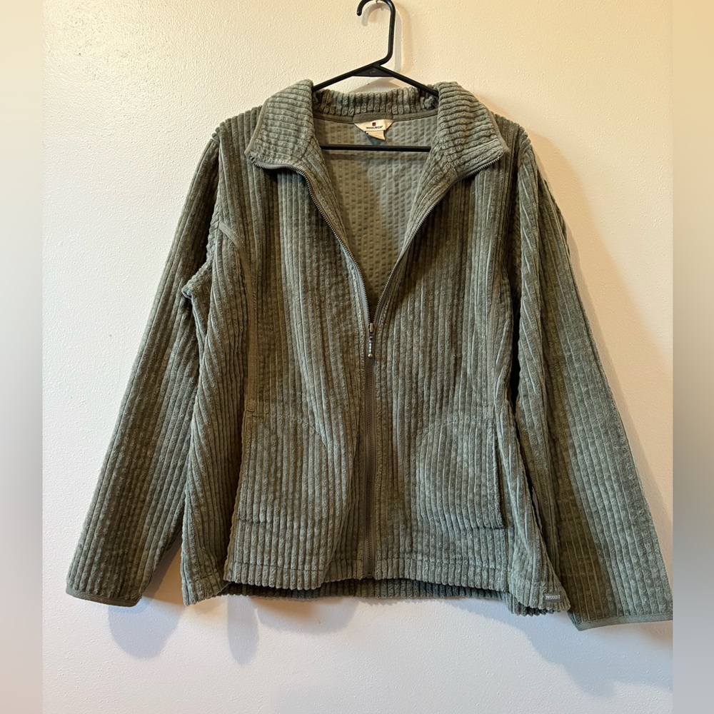 Woolrich Olive Green Women’s Corduroy Jacket size XL